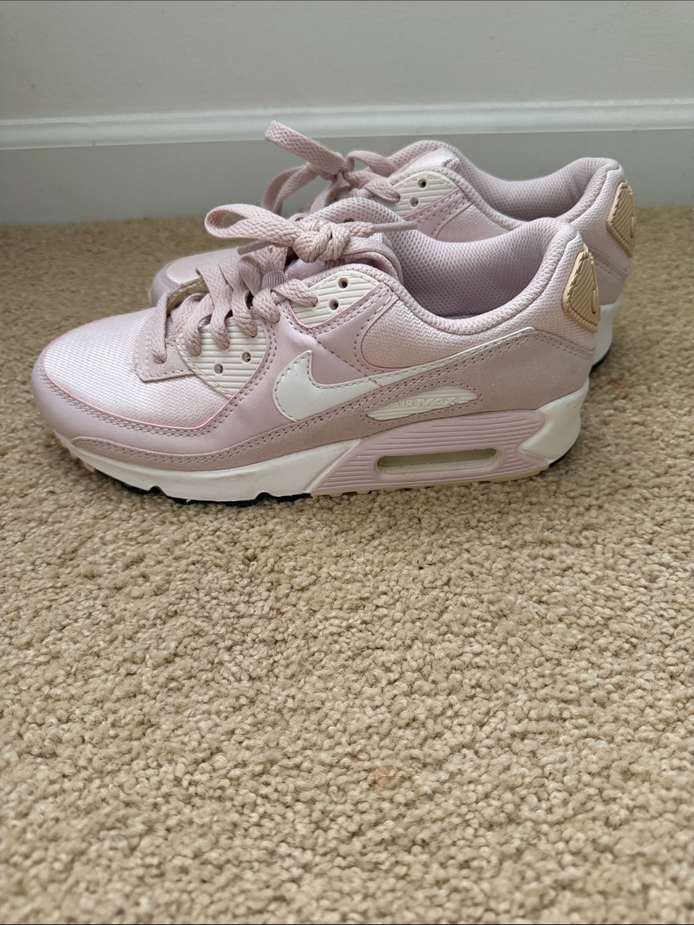 Nike Women's Light Pink Air Max Casual Sneakers